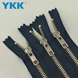For YKK 5# Light Gold Nickel Separating Zipper for Sewing for Crafts Jackets Coats Vest Bags Luggage