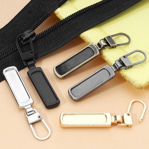Rectangle Shape Removable Alloy Zip Slider Pull Replacement Detachable Metal Zipper Puller