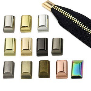 Wholesale Alloy Zipper Pull Clip Buckle Zipper Slider Stopper with Screw Handbag Stop Plug Leather Bags Zipper Tail Lock