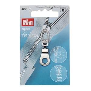 Prym Fashion 482121 Garment Zipper Pullers Eyelet Metal Silver-coloured, 1 piece