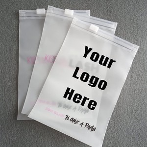 Custom Clothing Ziplock Bags frosted PVC Plastic with Gravure Printing for Garment Fur Packaging Storage Zipper Top Closure