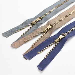 Wholesale Custom High Quality Long Chain Pants Jeans Zipper Slider Tape Metal Zipper for Clothing