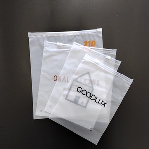 Custom Logo Zip Lock PE Plastic Bags 100pcs for Clothing Socks Shoes Screen Printing Industrial Use