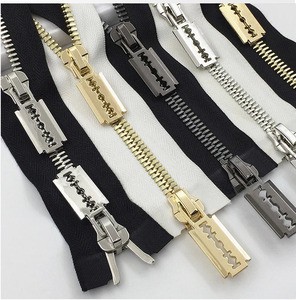 Zipper New Fashion Aluminum Zipper With White Teeth Open Ended Zipper