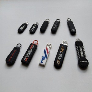 Custom Zipper Puller High Quality New Design Silicon Rubber Slider Waterproof for Jackets Luggage Backpacks