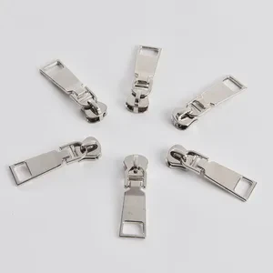 Platinum Copper Teeth Metal Zipper Slider Pull Tab Zipper Head Luggage and Clothing Hardware Accessories Pull Head Instock