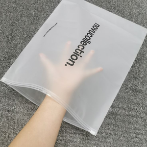 Matte Slider Ziplock Bags Custom Biodegradable Packing Bag Zipper Frosted Plastic Zip Lock Bag Clothes for Packaging