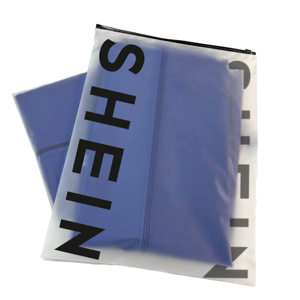 Custom Resealable Biodegradable Frosted Plastic Slider Zipper Bag With Logo Bags for Clothing