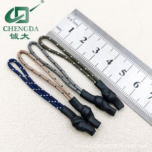Customized Heat Shrink Tubing, PE Tubing, TPU Zipper Puller, Rubber Silicone Rope zipper pull puller for sport Clothing
