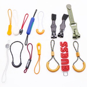 Factory Custom Unique Shape Pulls Tail Head Rope Pull Bag Zipper Head Puller Silicone Embossed Zipper Pull Replacement Charms