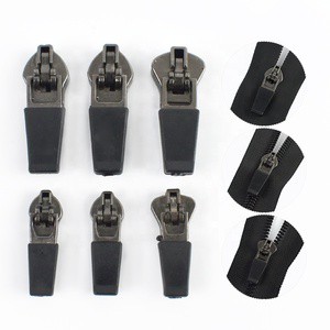 For Deepeel BD061 3# 5# Heavy Duty Metal Zipper Sliders High Quality Replacement Easy Install DIY Pullers for Nylon Coil Zippers