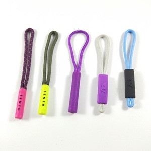 High Quality PVC Rubber Zipper Puller Custom Logo Zip Tags Cord Puller Wholesale PVC Rubber Zipper Sliders Good Quality Plastic