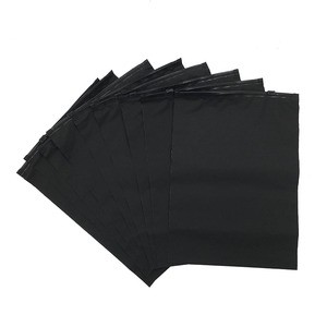 Customized Recyclable Black Color Zipper Bag Packing Garment Black Color Slider Plastic Zipper Packaging Bag