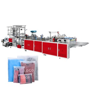 Fully Automatic Plastic Slider Zipper Bag Garment Bag Side Sealing Bag Making Machine