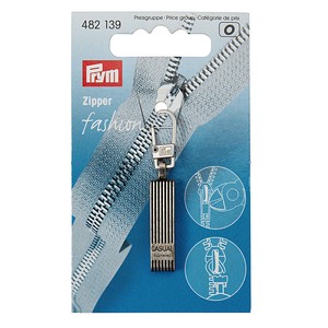 Prym Fashion 482131 Garment Metal Zipper Pullers Casual Metal Antique Silver for Clothing, Bags