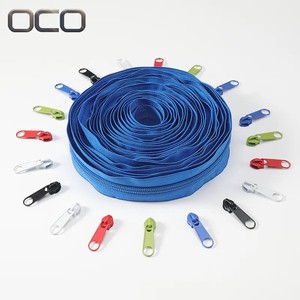 OCO Wholesale Bulk Zipper for Clothes Roll 5# Nylon Zippers by the Yards Long Chain Zipper for Luggage