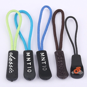 Custom Colorful Soft Pvc Rubber Zipper Pull Silicone Cord Zip Pullers for Clothing