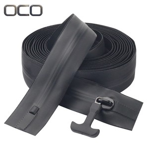 Factory Wholesale Price 5# 8# Airtight Waterproof Zipper Impermeable Fuel Resistant Black Tpu for Diving Suit,Hyperbaric Chamber