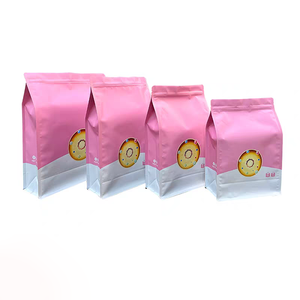 Wholesale Custom Biscuit Snacks Food Packaging Eight Side Sealed Pouch With Zipper Plastic Bags