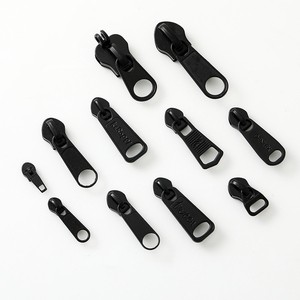 Custom Black Metal Fancy Zipper Puller Metal Zipper Slider High Quality Bags Zipper Slider