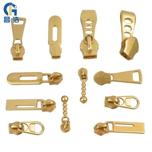 Wholesale High Quality Europe Style Custom Size Metal Plating Zipper Pull Auto Lock Zipper Slider for Bags