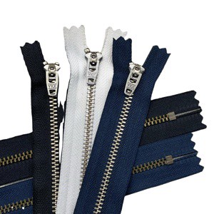 YKK3 No. 4 Brass Closed-end Jeans Zipper with Self-Locking Spring Head Slider Wholesale From Factory Source for Garments