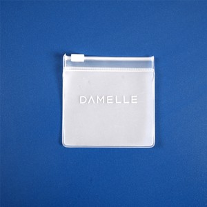 EVA Self Sealing Jewellery Custom Zipper Bag Packaging High Quality Printing logo Frosted Zip Lock Bag for Jewelry