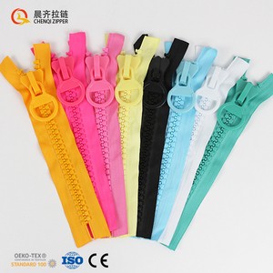 Direct Factory Sale 25cm (32 POM Resin) Big Teeth Plastic Rubber Zipper 20# Top Bottom Stop Sustainable Garments Luggage