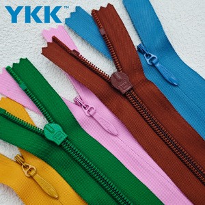 Wholesale Custom YKK 5# Nylon Invisible Close-end Zipper Accessories 48 Colors Customizable Long Roll for Dress Swimsuit Pillow