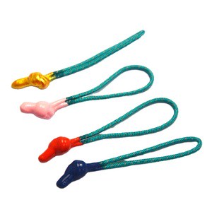 Lanke U Type Zipper Pullers Rubber Plastic Logo Dot String Pull Head for Garments Outdoor Wear High Quality Zipper Sliders