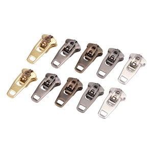 Wholesale Custom Logo 45YG 4YG 5YG Stainless Steel Zipper Pull Head Clothing Design Accessories Eco Friendly Metal Zipper Pull