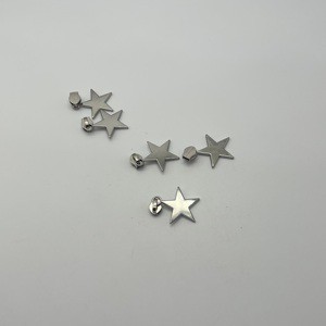 Star-Shaped Zipper Slider with Shiny Silver Surface Extremely Smooth