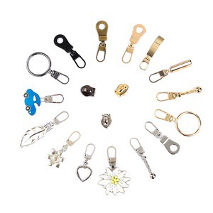 Wholesale Custom Many Styles Zipper Repair Puller Replacement Detachable Zipper Slider Puller for Clothes Jackets Backpack