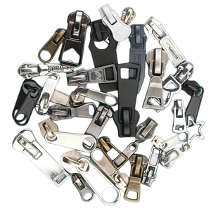 Custom Reversible Non-Lock Zipper Puller Head with Resin Slider for Handbags and Garments