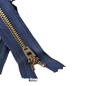 Eco-Friendly Genuine for YKK No. 3 Brass Metal Zipper for Qinggu Jeans Pants Workwear Zipper Manufacturer