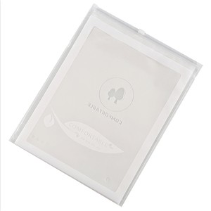 Eco Friendly Custom Logo Printing Poly Frosted Matte Reclosable Zipper Slider Bag for Clothing Socks Panties Garment