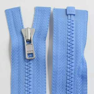 For YKK No.3 Resin Open-End Zipper 144 Blue 55.5cm Length Waterproof Plastic for Coat & Down Jacket for Garments
