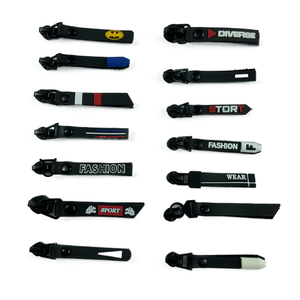 Custom logo 3# High Quality Custom Zipper Puller Zipper Pull Plastic Rubber Zipper Head Slider