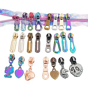 Hot Sale Rainbow Personalized Design Zip Slider Metal Zipper Puller for Garment