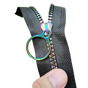 High Quality Zinc Alloy Nickel-Free Non-Lock Rainbow Fancy Zipper Sliders for Shoes & Bags