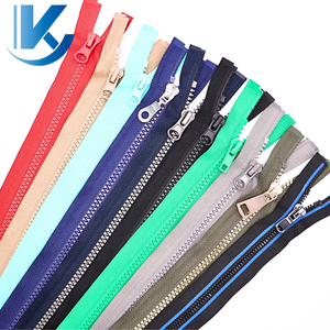 Customizable 3# 5# 8# Resin Zippers Colorful Nylon and Alloy Custom Length for Clothing and Textile Accessories