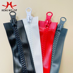 HW 60cm Two Way #5 Vislon Zipper Double Open Tail Waterproof TPU Resin Zipper OEKO-TEX Eco-friendly Premium Zipper