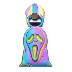 Custom Matte Rainbow Metal Zipper Ends Head Zip Sliders Puller With Logo for Clothing and Bags