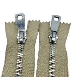 Factory Direct #3 #5 #7 #8 #10 Custom Zip Garment Accessories Open End Metal Zipper for Jacket