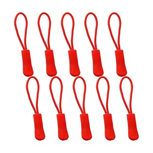 Replacement Zipper Pulls Red Zipper Pull Cord Extender for Backpacks Jackets Luggage Purses Handbags