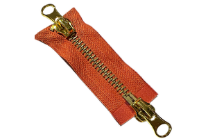 Two Way Open End Brass Metal Zippers Factory Accessories for Handbags Suitcase Jacket Shoes and Garments 5# Zippers