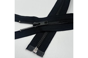 Direct From Manufacturer Open-End 5# Black Copper Auto Lock Slider 60cm Zipper Lag-Free Factory Direct Supply