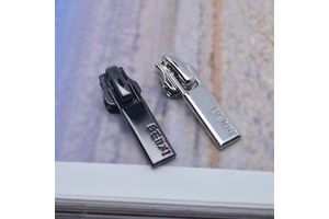 Custom Logo Metal Zipper Pulls for Garment Bags Custom Zipper Slider Design