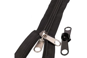 Wholesale 8# 10# Long Nylon Zipper Roll With Double Sided Slider for Tent