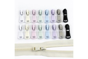 For XP135 3# Colorful DIY Garment Luggage Zipper Accessories Bag Zip Puller Durable Head Zinc Alloy Eco-Friendly Metal